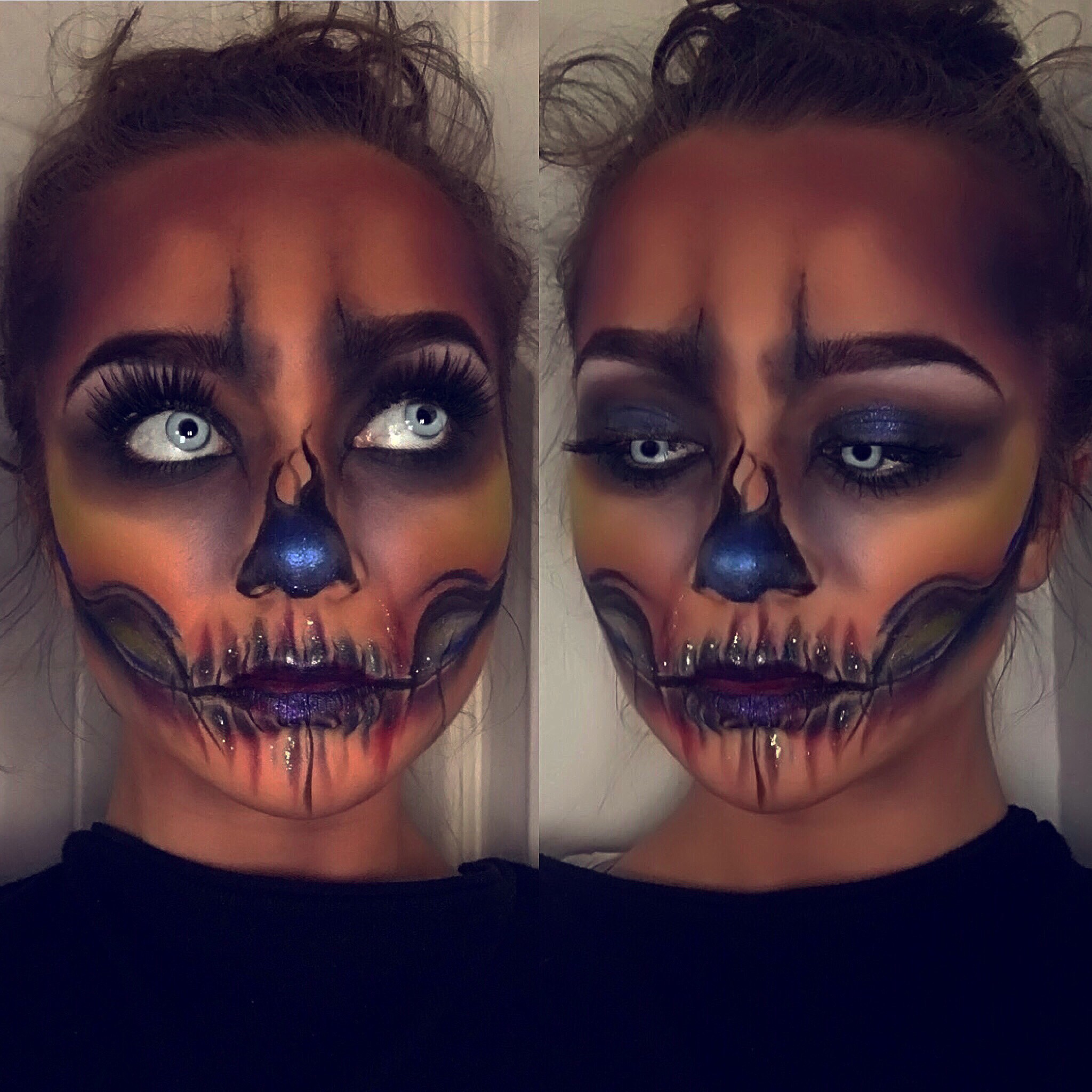 Skeleton, Halloween, makeup, cosmetics